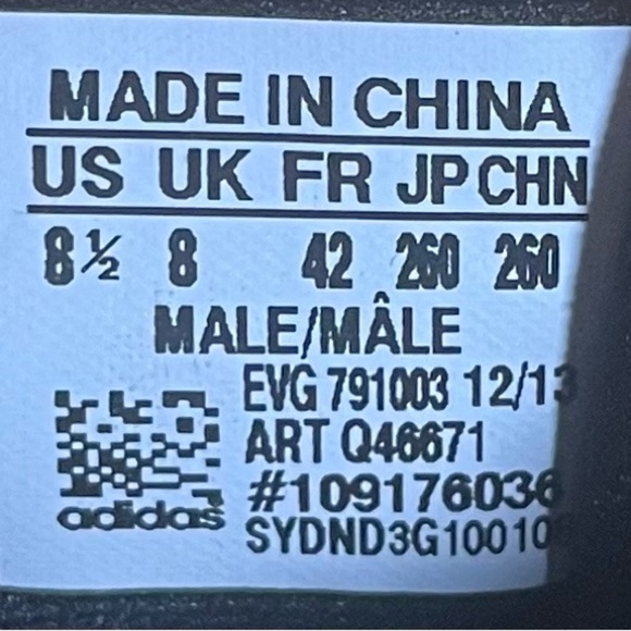 Adidas Crossflex Sport Mens Size 8.5 Golf Shoes Sneakers Gray Red Q46671 - Picture 8 of 8